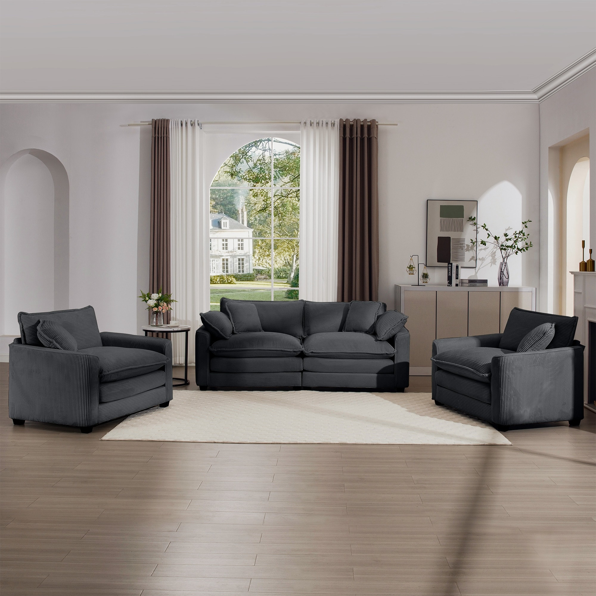 家具 sofa for two 2+1+1Seater Flexible Combinations Sofa Set with One 2-Seater Sofas